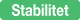 stabilitet